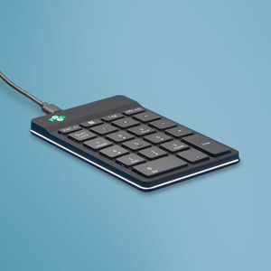 R-Go Tools R-Go Numpad Break, ergonomische Zifferntastatur mit Break-Software, kabelgebunden, schwarz