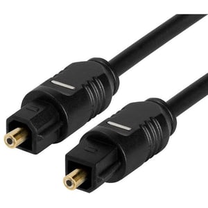 Techly 2 m Toslink/Toslink-ljudkabel, svart