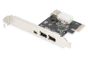 Digitus PCI-Express-Karte, Firewire 1394a (3+1-Anschluss)