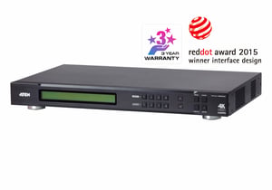 ATEN VM0404HB AV Matrix Switch with Built-in Display, 17.8 W
