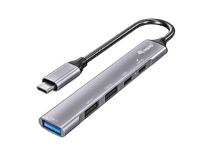 Equip 128962 USB 3.2 Gen 1 (3.1 Gen 1) Type-C 5000 Mbit/s Hubs and Concentrators, Silver
