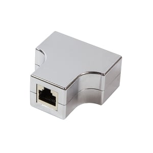 LogiLink MP0037 przejściówka do kabli RJ-45 2 x RJ-45 Srebrny