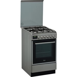 Whirlpool ACMT 5131/IX ugn Fristående spis El Gas Svart, Rostfritt stål
