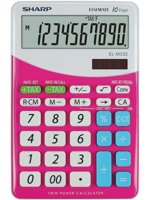 Sharp EL-M332 kalkulator Desktop Kalkulator finansowy Różowy