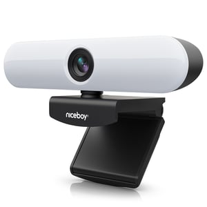Niceboy Stream Pro 2 LED kamera internetowa 2,07 MP 1920 x 1080 px USB-C Czarny, Biały