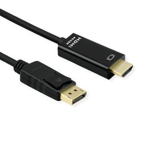 ROLINE 11.04.5996-10 2 m DisplayPort-HDMI-Kabel, schwarz