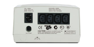 APC Line-R Voltage Regulator, 4 x 230 V AC Outlets, Beige