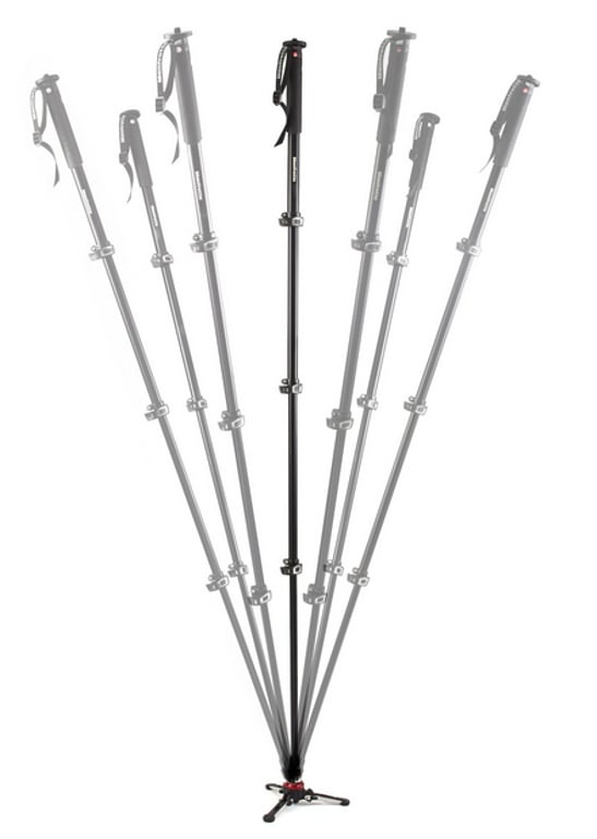 Manfrotto MVMXPRO500 monopod do aparatu 1/4, 3/8" Aluminium Czarny