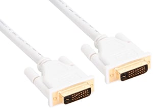 InLine DVI-D M-M 2m kabel DVI Biały