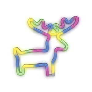 Forever Light Neon LED Light ELK multicolor Bat + USB FLNE12 Lekka ozdoba