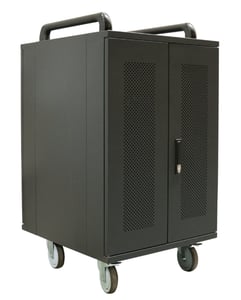 Avtek International Avtek Charging Cart 20 Portable Device Management Cabinet Black