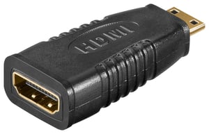 Goobay 68841 przejściówka do kabli HDMI Type-A HDMI Type-C Czarny
