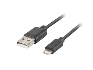 Lanberg CA-USLM-10CU-0010-BK kabel Lightning 1 m Czarny