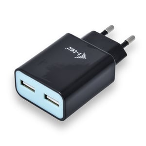 i-tec CHARGER2A4B Ladegerät für mobile Geräte Mobiltelefon Schwarz Wechselstrom Intern