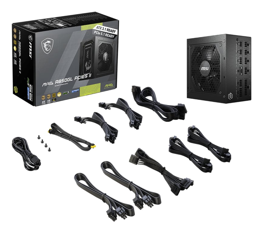 фото Блок живлення MSI MAG A850GL PCIE5 II