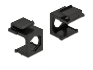 DeLOCK Osłona Keystone czarny z otworem 9,7 mm 4 szt.