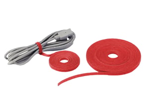 Alantec PK025CZE Befestigungsband, rot, PVC, 1 Stück.