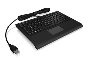 KeySonic ACK-3410 (US) tangentbord Kontor USB US-engelska Svart