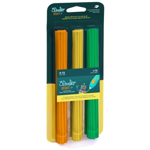 3Doodler Start 3DS-ECO-MIX2-75 3D-Druckmaterialien Kompostierbarer Kunststoff Grün, Orange, Gelb 1 g