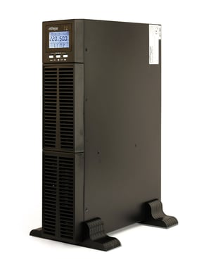 Gembird ENERGENIE online rack UPS 1000VA 3x IEC LCD display juodas colour