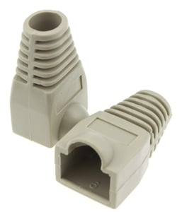 Techly IWP-CBOOT-GRT Electronic Connector Tip, Plastic, Gray, 10 pcs.