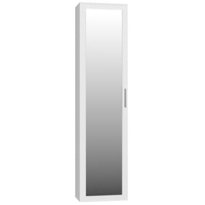 Topeshop DUO WHITE CABINET, wardrobe and 2-compartment closet with 1 door. White
