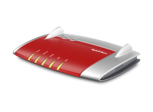Box 4040 trådlös Gigabit Ethernet-router med dubbla frekvensband (2,4 GHz/5 GHz) Röd