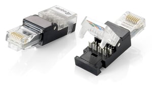 Equip 121163 RJ-45-Stecker, schwarz, transparent