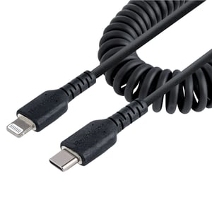 StarTech RUSB2CLT50CMBC Lightning-kabel 0,5 m Svart