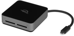 OWC Atlas USB 3.2 Gen 2 (3.1 Gen 2) Type-C-kortläsare, svart