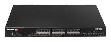 Edimax FS-5428X przełącznik sieciowy Zarządzany L2+ 1U Czarny