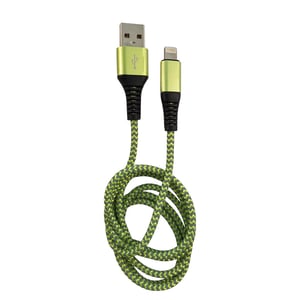 LC-Power LC-C-USB-LIGHTNING-1M-7 kabel Lightning Zielony, Szary