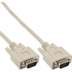InLine 17712A kabel VGA 3 m VGA (D-Sub) Beżowy