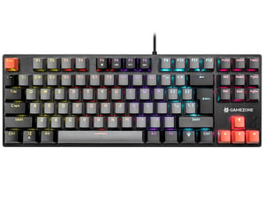 Tracer Strike 87 USB-gamingtangentbord, QWERTY, engelska, svart, grå, orange