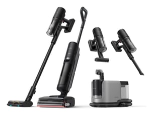 Dreame H15 Mix 2-in-1-Standstaubsauger, Akku, Trocken- und Nassreinigung, beutellos, 400 W, schwarz, 5 Ah