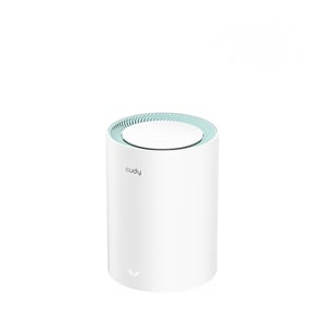 Cudy M1300 1er-Pack Mesh-System, Dualband-WLAN (2,4 GHz/5 GHz), Wi-Fi 5 (802.11ac), weiß, für den Innenbereich