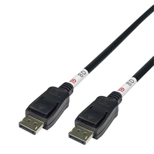 Deltaco DP80-1010 kabel DisplayPort 1 m Czarny