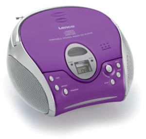Lenco SCD-24 Violett, Silber – tragbarer CD-Player