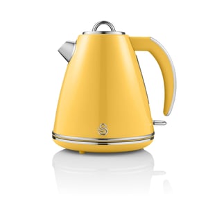 Swan SK19020YELN 1.5 L 3000 W Electric Kettle, Yellow
