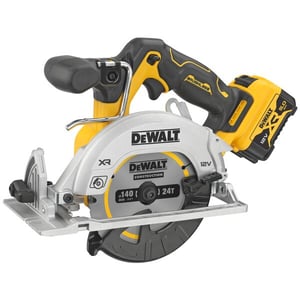 DeWALT DCS512P2-QW 14 cm Portable Circular Saw, Black, Yellow, 3600 RPM