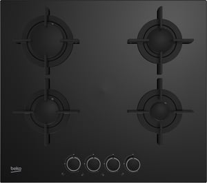 Beko HILG 64222 S Black Built-in 58 cm Gas 4 zones