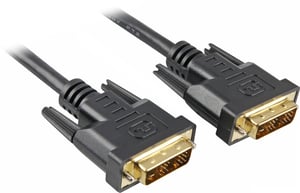 Sharkoon DVI-D/DVI-D (18+1) 2 m DVI-Kabel, schwarz
