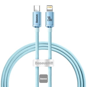 Baseus Crystal Shine Handy-Kabel, violett 1,2 m USB-C Lightning
