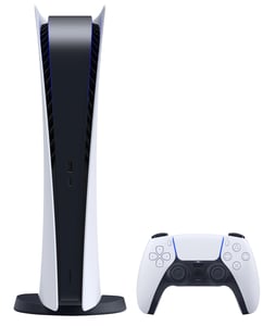 Sony PlayStation 5 Digital Edition 825 GB Wi-Fi Schwarz, Weiß