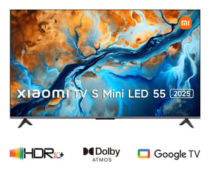 Xiaomi TV S Mini LED 55 2025 139,7 cm (55") 4K Ultra HD Smart TV Wi-Fi Svart 1200 cd/m²