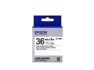 Epson Etikettenkassette Standard LK-7WBN Schwarz/Weiß 36 mm (9 m)