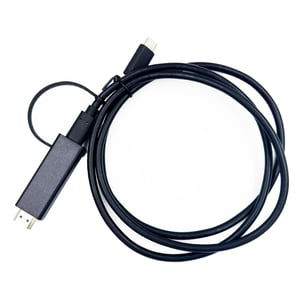 Yealink 330000008024 1.2 m HDMI Type A (Standard) to USB Type-C Cable Adapter, Black