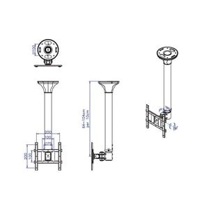 VALUE LCD TV Ceiling Mount with 3 Joints
