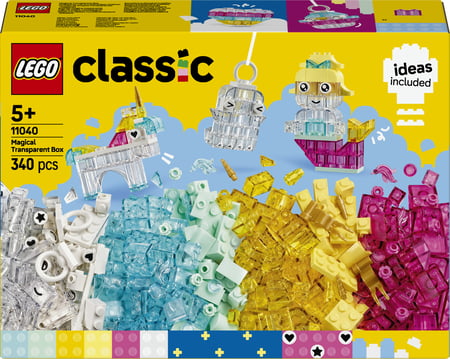 LEGO Classic Magiczny zestaw z przezroczystymi klockami