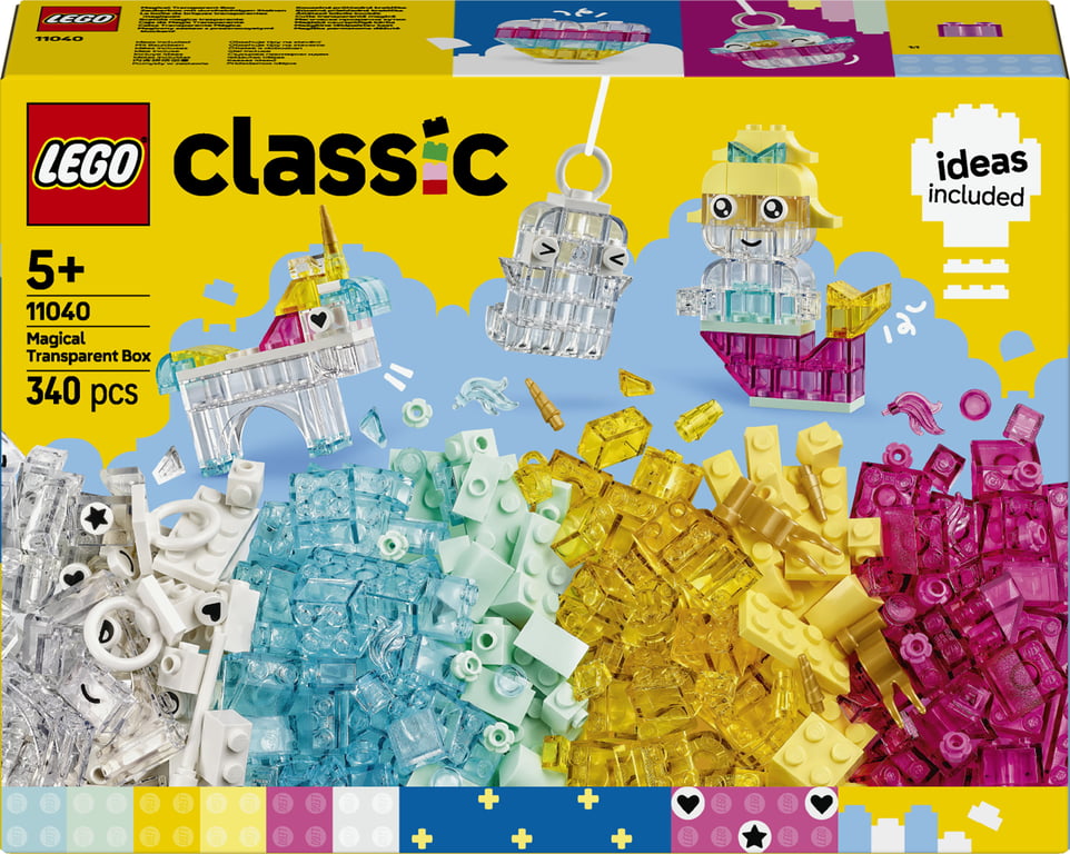 LEGO Classic Magiczny zestaw z przezroczystymi klockami